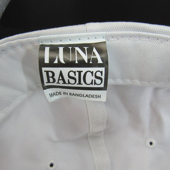 Wachovia Emb Logo Men's White Wide Brim w/Braid Adj Strap Back Trucker Cap Hat - Picture 8 of 8